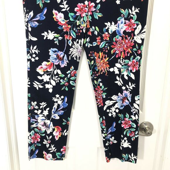 Laundry by Shelli Segal Women's Floral Spring Tailored Ankle Pants NWT Size 6 - Picture 3 of 7